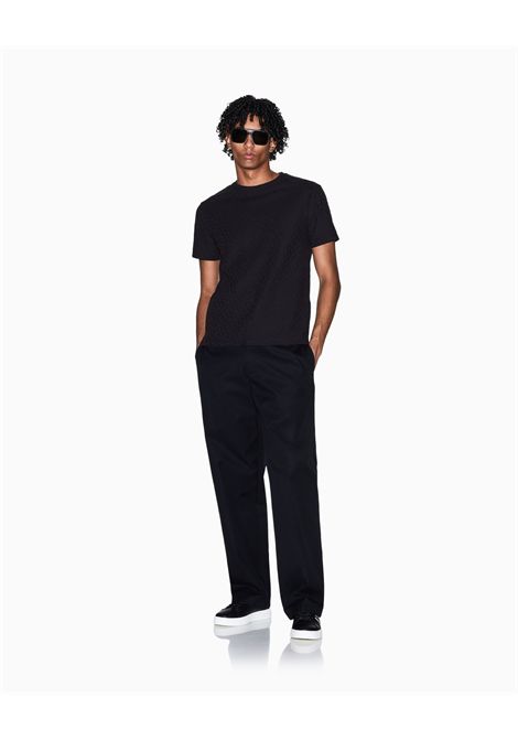 T-shirt slim fit in jacquard di cotone mercerizzato ARMANI EXCHANGE | T-shirt | XM002821 AF10337UC001